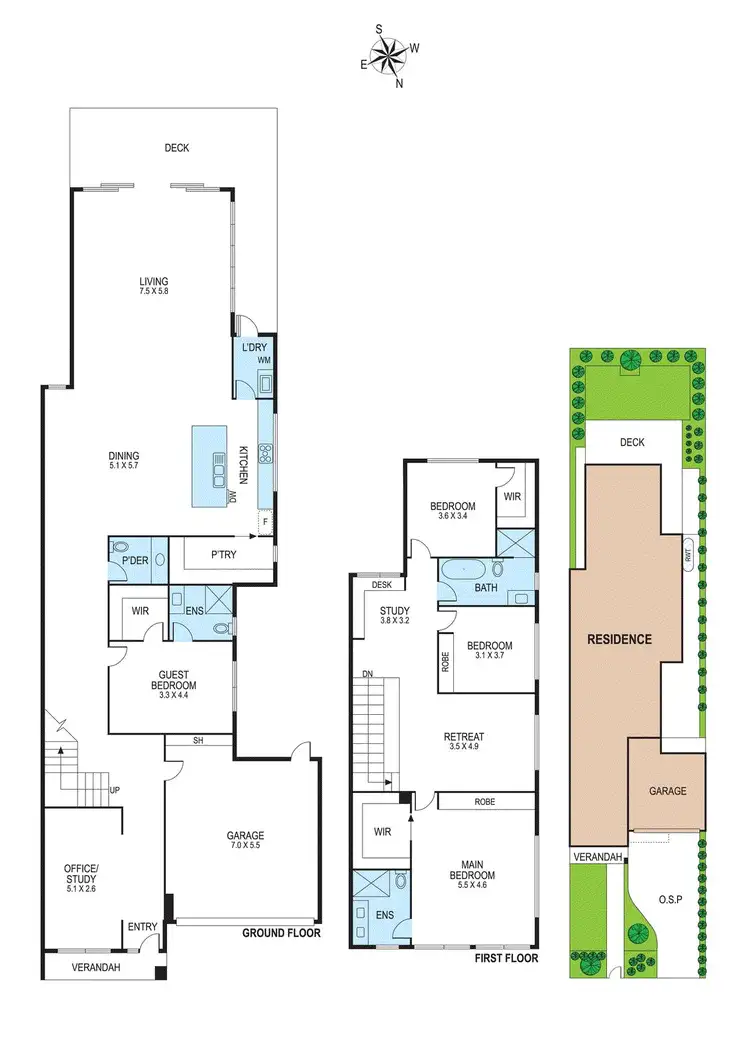 Floorplan of Homely townhouse listing, 26a Buckingham Avenue, Bentleigh VIC 3204