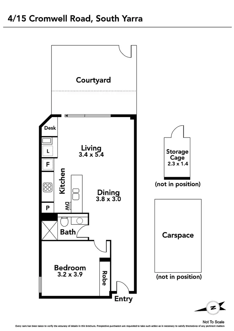 Floorplan of Homely apartment listing, 4/15 Cromwell Road, South Yarra VIC 3141
