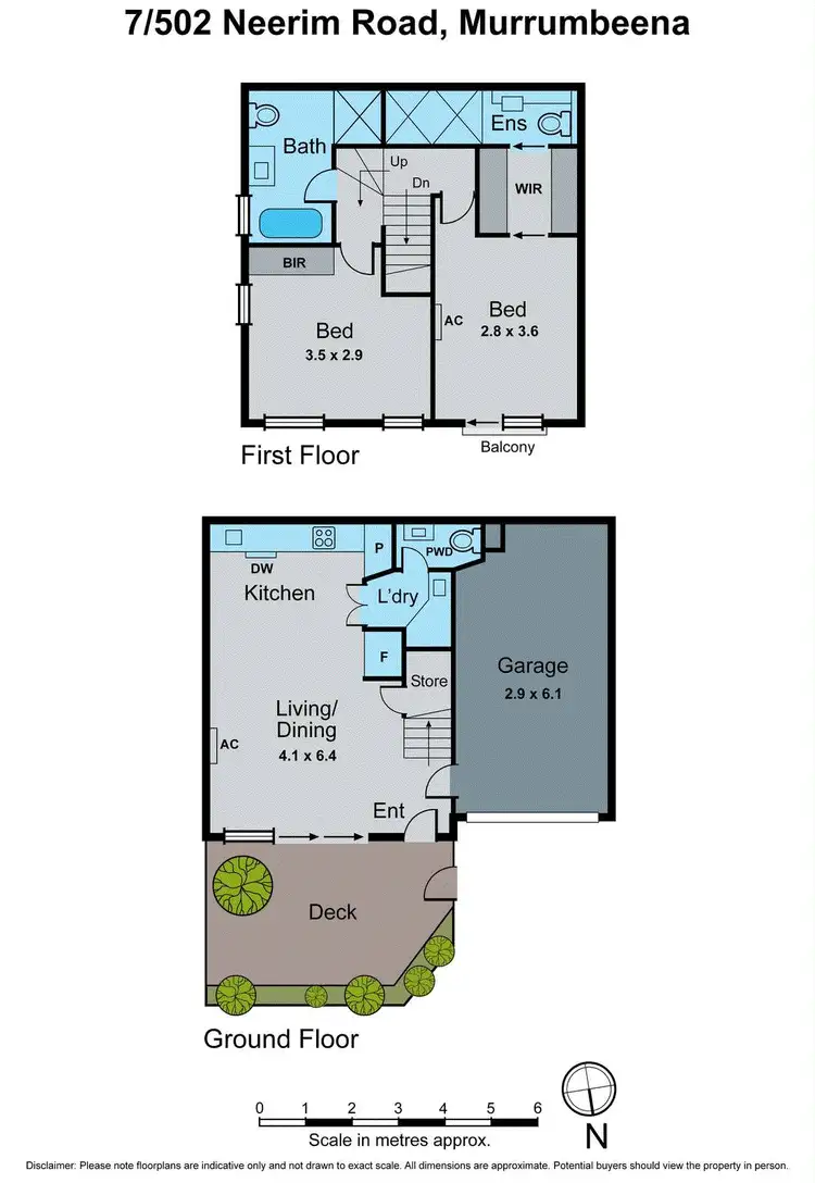 Floorplan of Homely townhouse listing, 7/502 Neerim Road, Murrumbeena VIC 3163