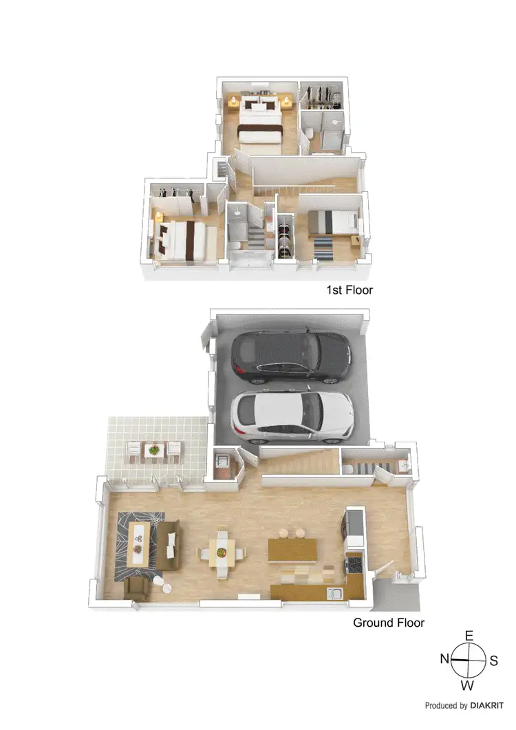 Floorplan of Homely townhouse listing, 1/439 Warrigal Road, Burwood VIC 3125