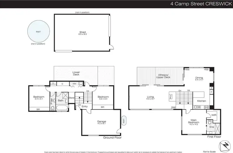 Floorplan of Homely house listing, 4 Camp Street, Creswick VIC 3363