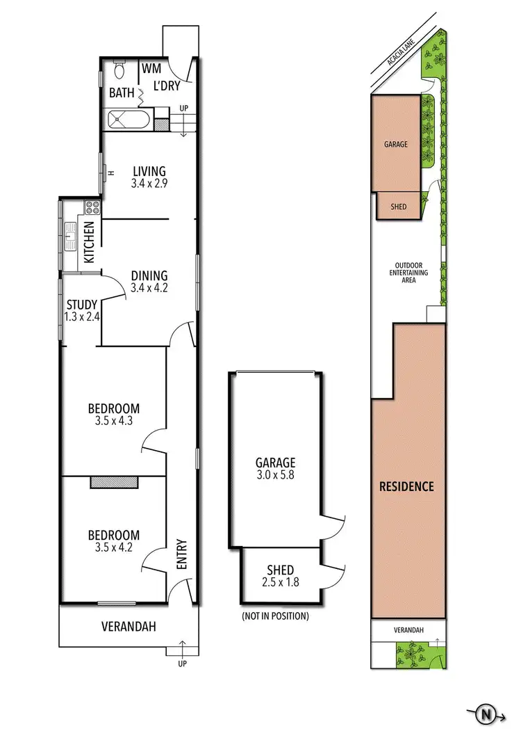 Floorplan of Homely house listing, 17 Elm Street, Flemington VIC 3031