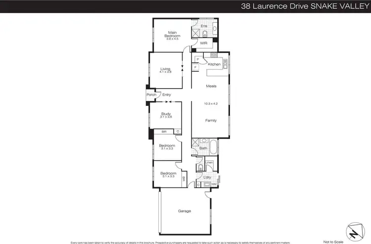 Floorplan of Homely house listing, 38 Laurence Drive, Snake Valley VIC 3351