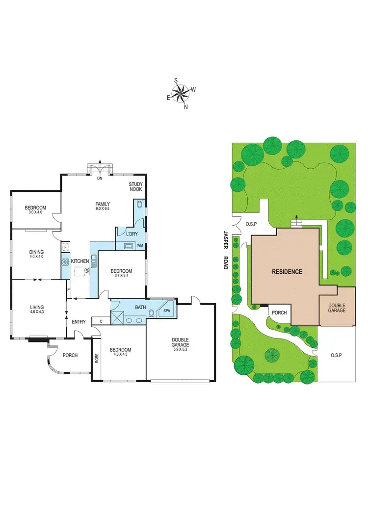 Floorplan of Homely house listing, 156 Patterson Road, Bentleigh VIC 3204