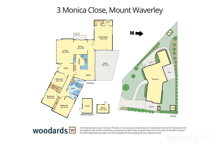 Floorplan of Homely house listing, 3 Monica Close, Mount Waverley VIC 3149