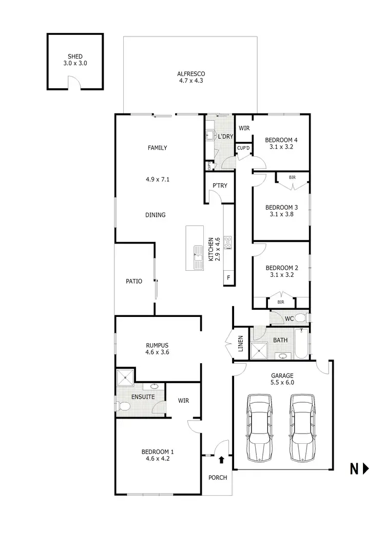 Floorplan of Homely house listing, 18 Palladium Circle, Beveridge VIC 3753