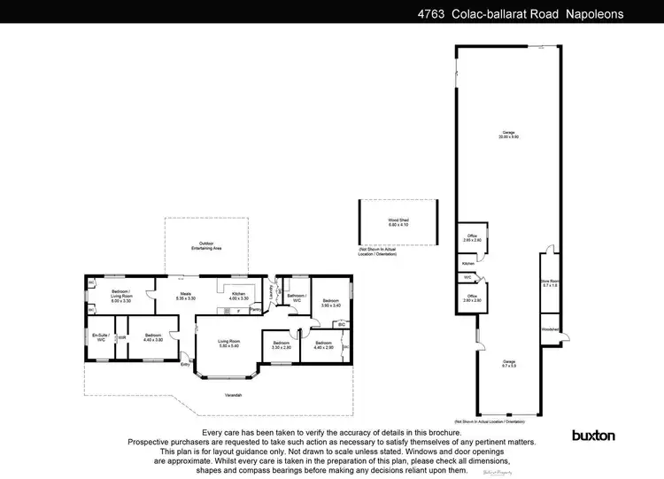 Floorplan of Homely house listing, 4763 Colac Ballarat Road, Napoleons VIC 3352