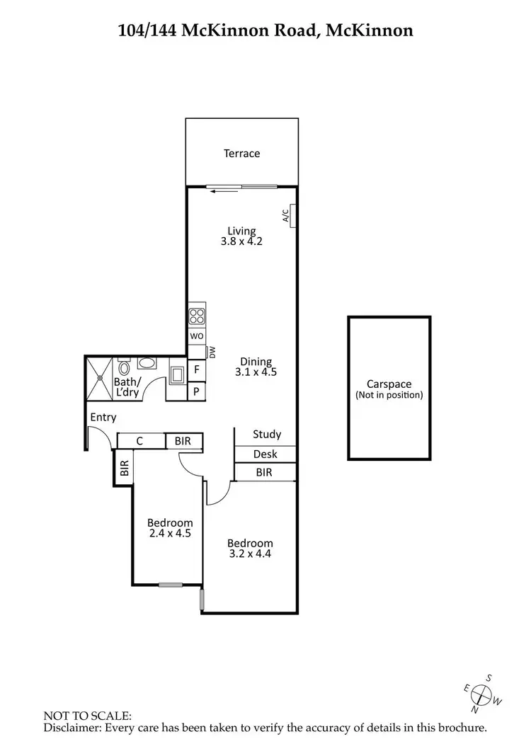 Floorplan of Homely apartment listing, 104/144 McKinnon Road, Mckinnon VIC 3204