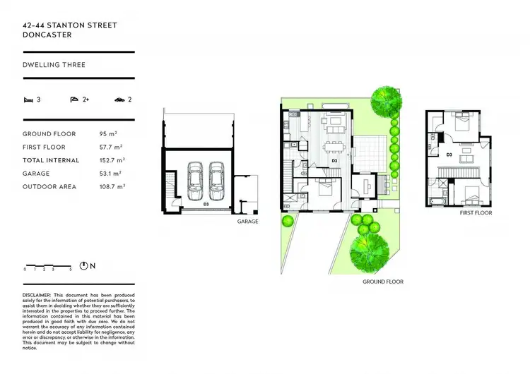 Floorplan of Homely townhouse listing, 42 Stanton Street, Doncaster VIC 3108