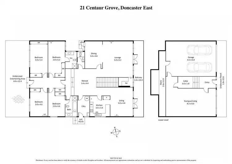 Floorplan of Homely house listing, 21 Centaur Grove, Doncaster East VIC 3109