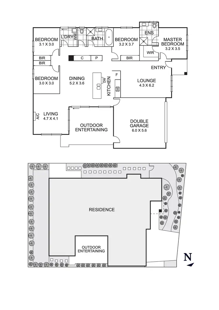 Floorplan of Homely house listing, 59 Ballam Way, Doreen VIC 3754