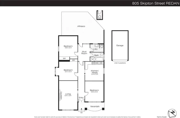Floorplan of Homely house listing, 805 Skipton Street, Redan VIC 3350