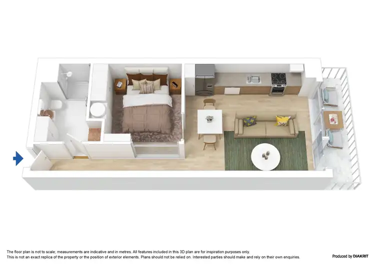 Floorplan of Homely apartment listing, 408/16 Liverpool Street, Melbourne VIC 3000