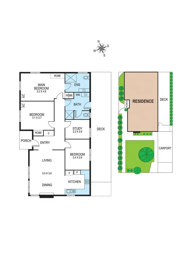 Floorplan of Homely house listing, 19 Huntingdon Road, Bentleigh East VIC 3165