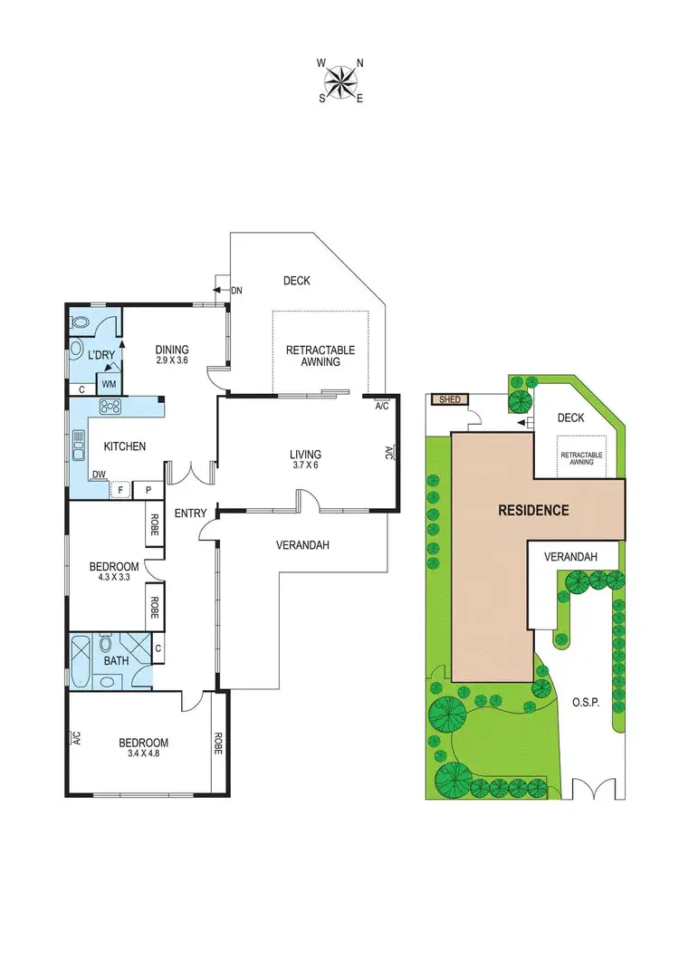 Floorplan of Homely house listing, 1/197 East Boundary Road, Bentleigh East VIC 3165