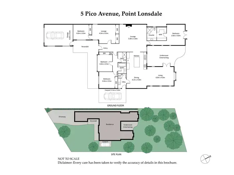 Floorplan of Homely house listing, 5 Pico Avenue, Point Lonsdale VIC 3225
