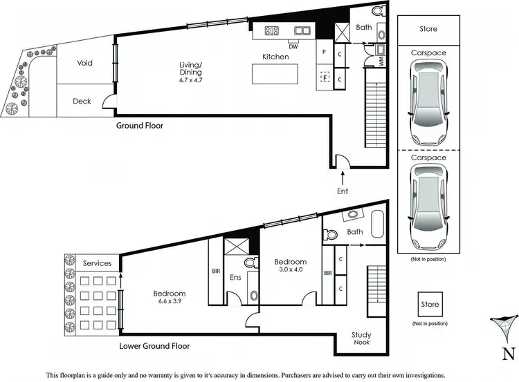 Floorplan of Homely townhouse listing, 8LG/4 Acacia Place, Abbotsford VIC 3067