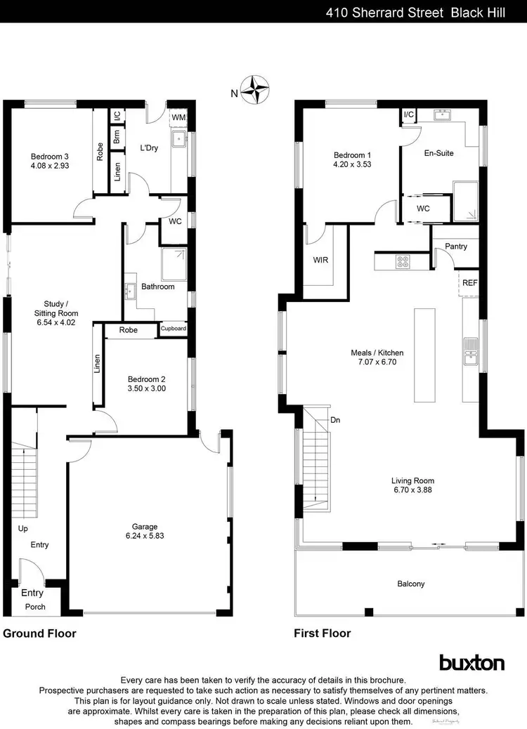 Floorplan of Homely house listing, 410 Sherrard Street, Black Hill VIC 3350