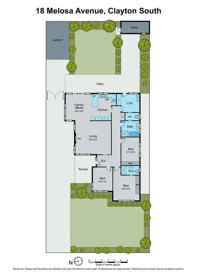 Floorplan of Homely house listing, 18 Melosa Avenue, Clayton South VIC 3169