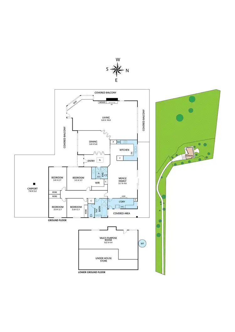 Floorplan of Homely house listing, 60 Neerim Rise, Wattle Glen VIC 3096