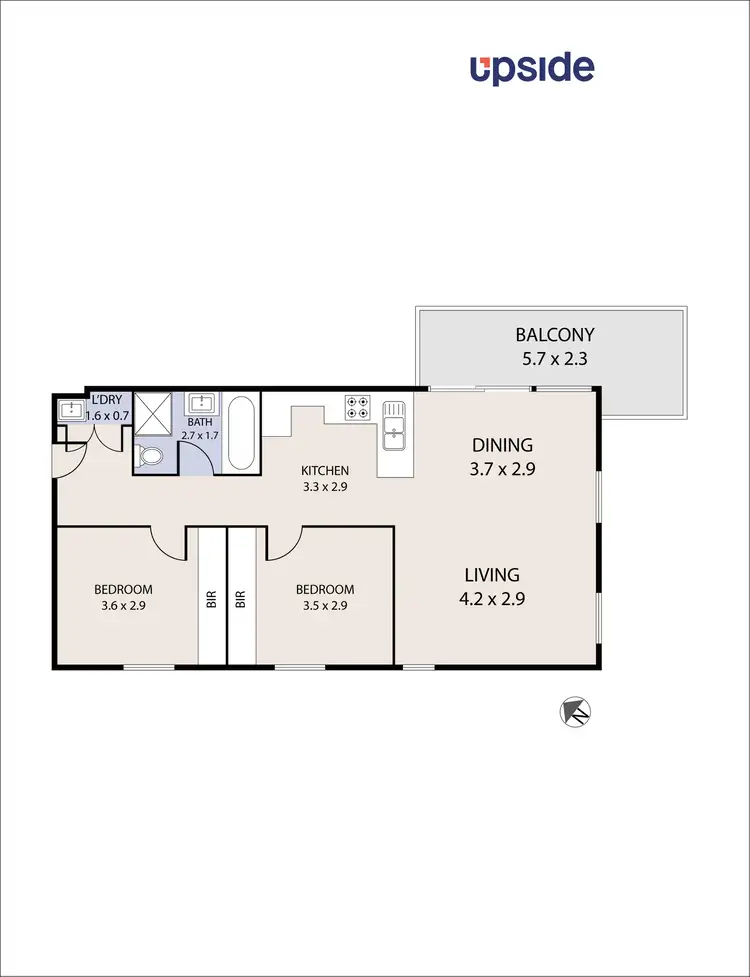 Floorplan of Homely apartment listing, 9/40 Ormond Boulevard, Bundoora VIC 3083