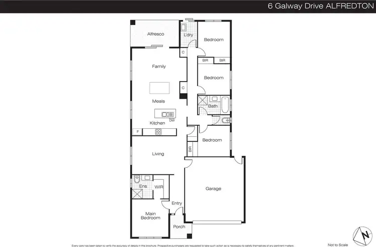 Floorplan of Homely house listing, 6 Galway Drive, Alfredton VIC 3350