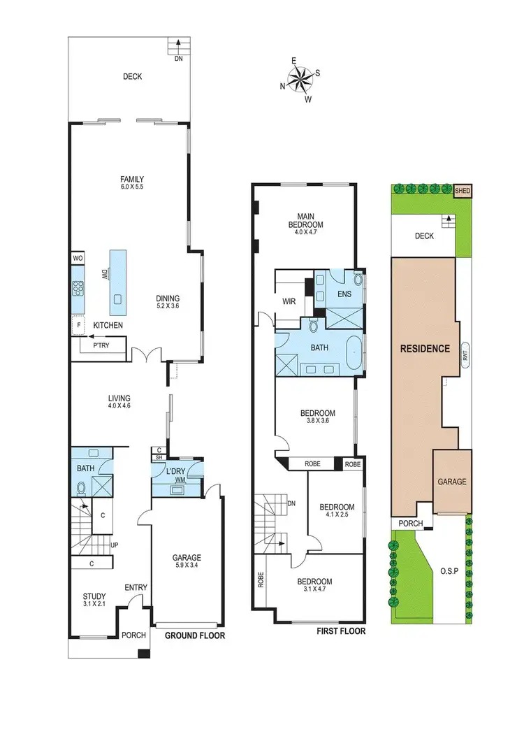 Floorplan of Homely townhouse listing, 436a Chesterville Road, Bentleigh East VIC 3165
