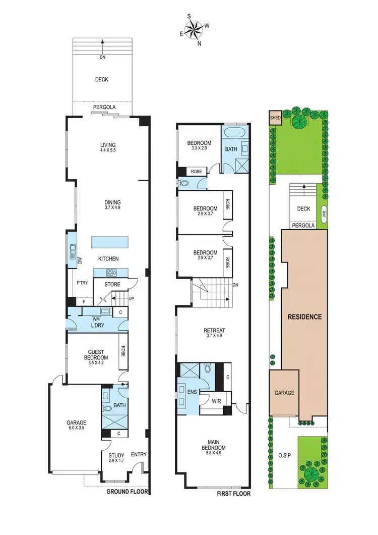 Floorplan of Homely townhouse listing, 10b Hinkler Avenue, Bentleigh East VIC 3165
