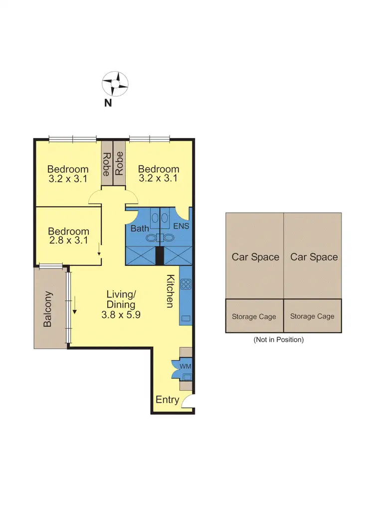 Floorplan of Homely apartment listing, 115/347 Camberwell Road, Camberwell VIC 3124