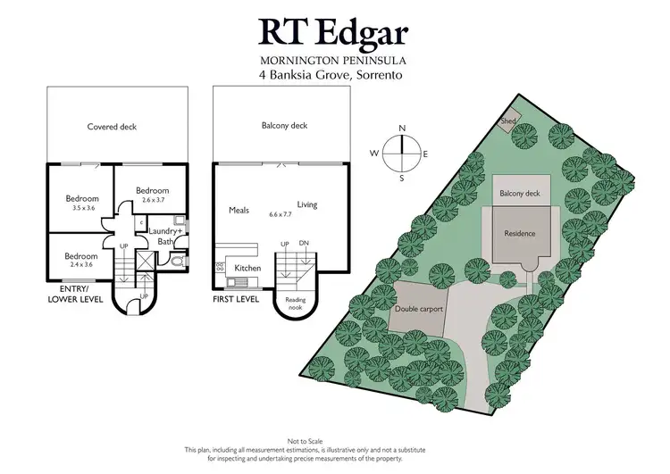 Floorplan of Homely house listing, 4 Banksia Grove, Sorrento VIC 3943