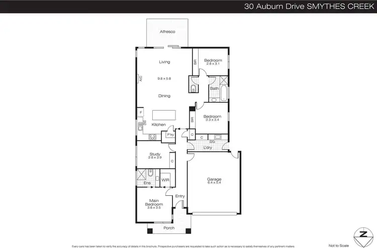 Floorplan of Homely house listing, 30 Auburn Drive, Smythes Creek VIC 3351