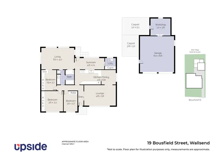 Floorplan of Homely house listing, 19 Bousfield Street, Wallsend NSW 2287