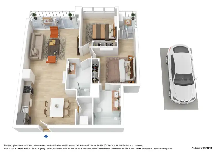 Floorplan of Homely apartment listing, 911/568 St Kilda Road, Melbourne VIC 3004