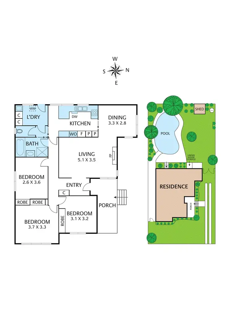 Floorplan of Homely house listing, 50 Hedge End Road, Nunawading VIC 3131