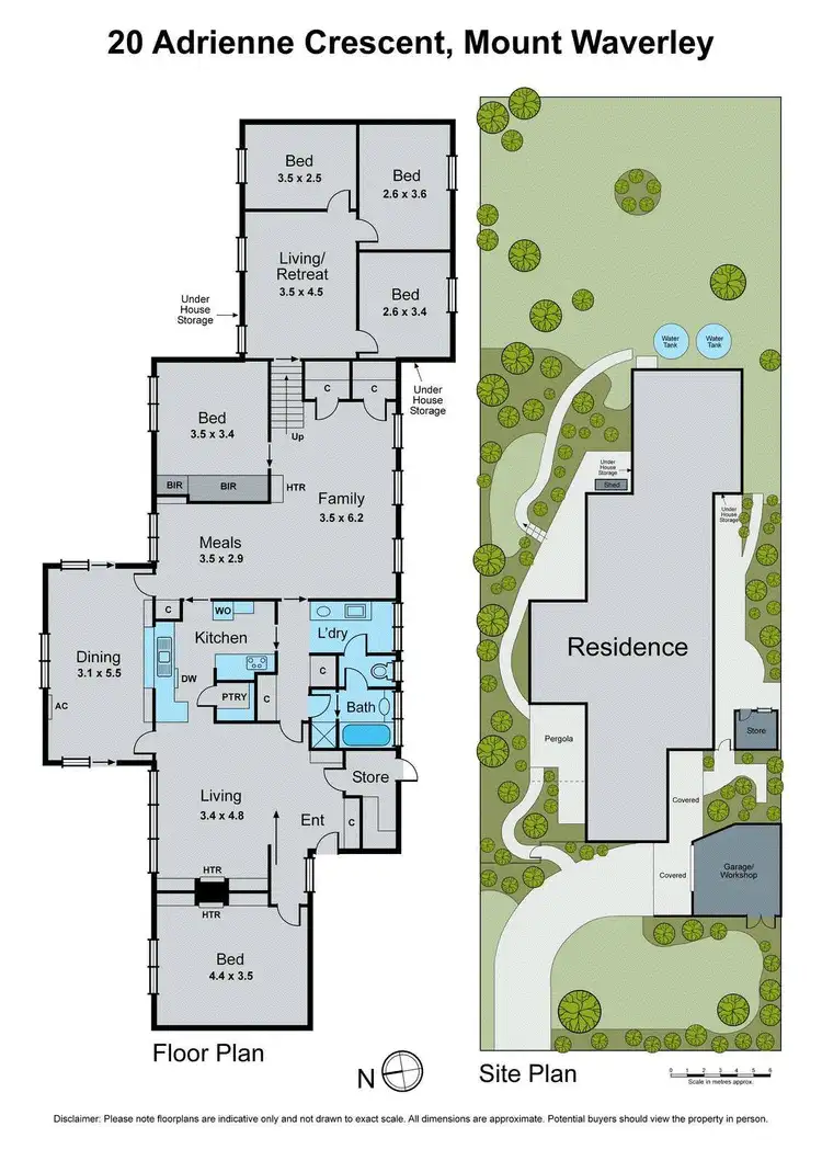 Floorplan of Homely house listing, 20 Adrienne Crescent, Mount Waverley VIC 3149