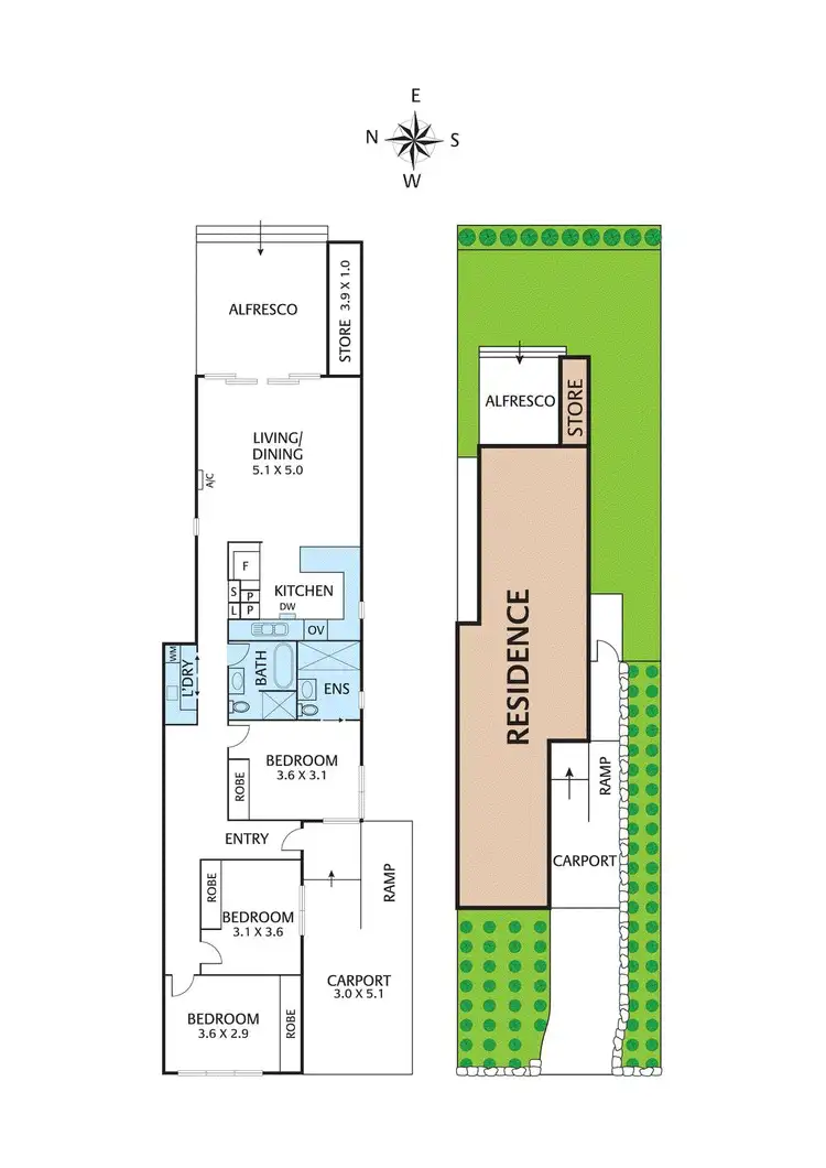 Floorplan of Homely townhouse listing, 2/69 Cochrane Street, Mitcham VIC 3132