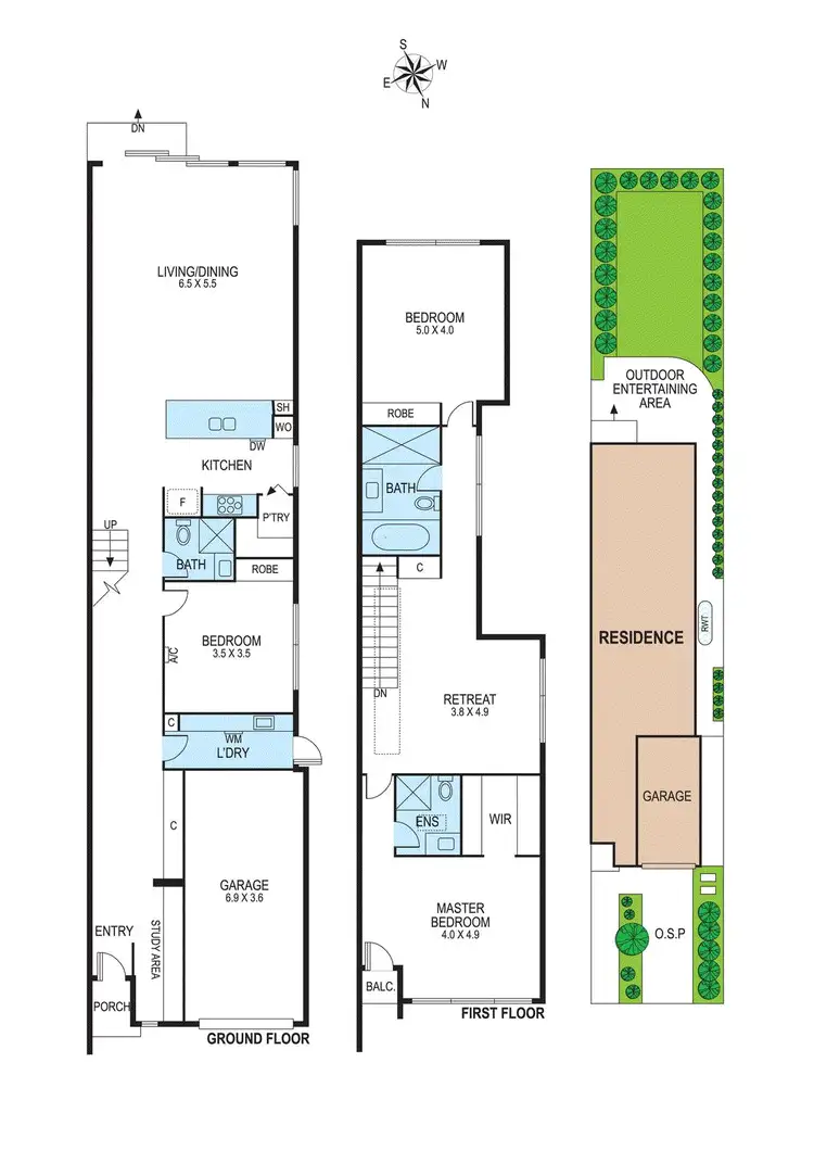 Floorplan of Homely townhouse listing, 38A Barrington Street, Bentleigh East VIC 3165