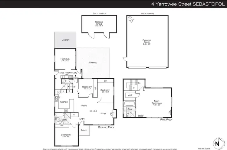 Floorplan of Homely house listing, 4 Yarrowee Street, Sebastopol VIC 3356