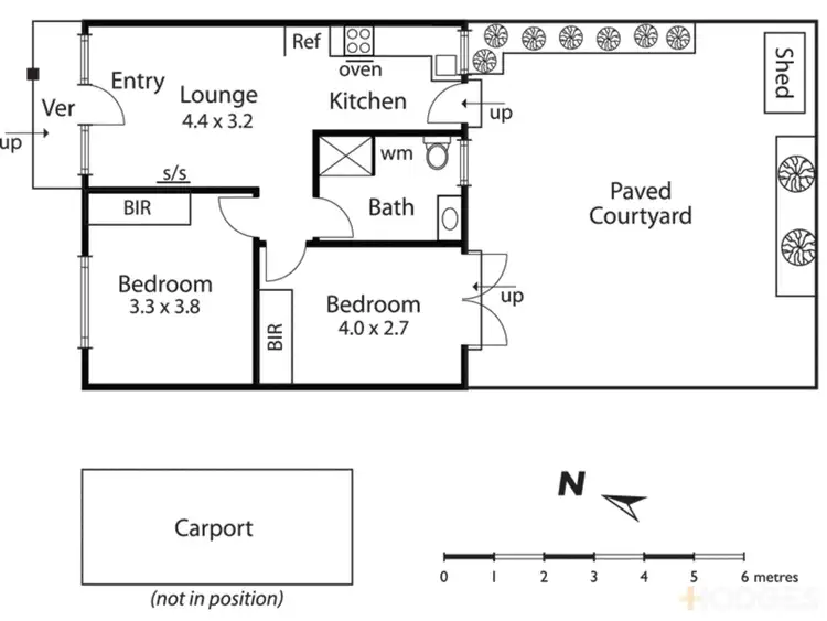 Floorplan of Homely unit listing, 2/4-6 Bridges Avenue, Edithvale VIC 3196