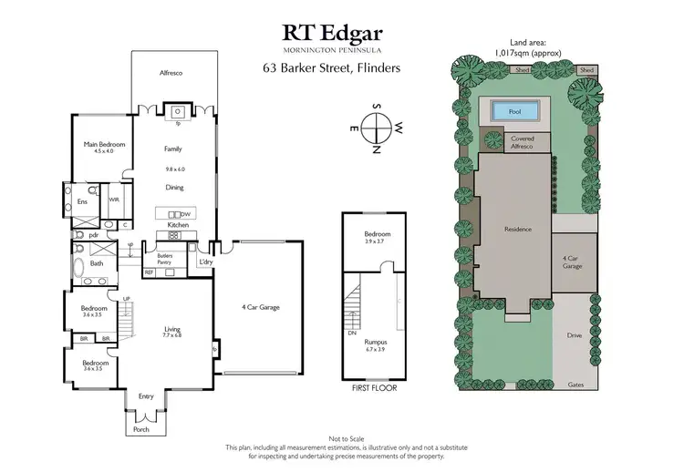 Floorplan of Homely house listing, 63 Barker Street, Flinders VIC 3929