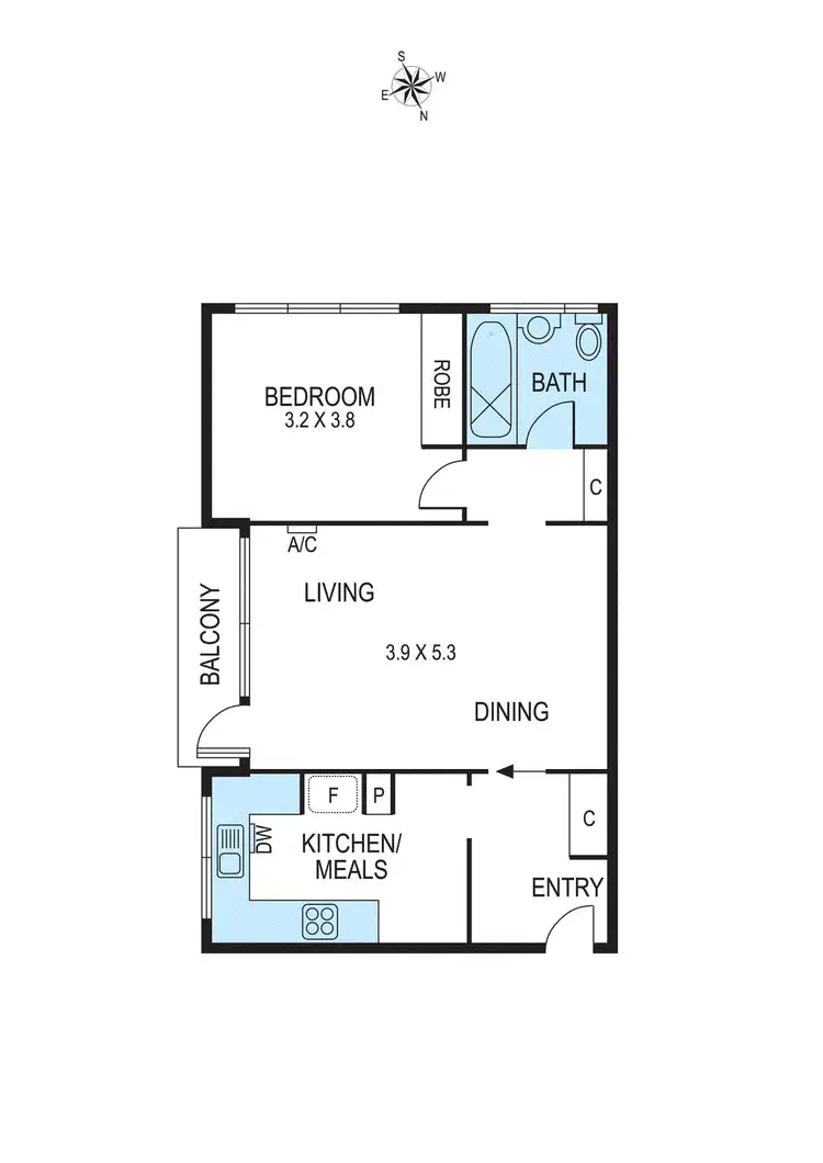Floorplan of Homely apartment listing, 4/42 Winter Street, Malvern VIC 3144