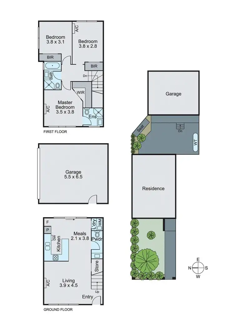Floorplan of Homely townhouse listing, 8/3-5 Springs Road, Clayton South VIC 3169