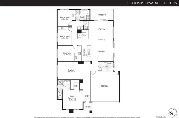 Floorplan of Homely house listing, 16 Dublin Street, Alfredton VIC 3350