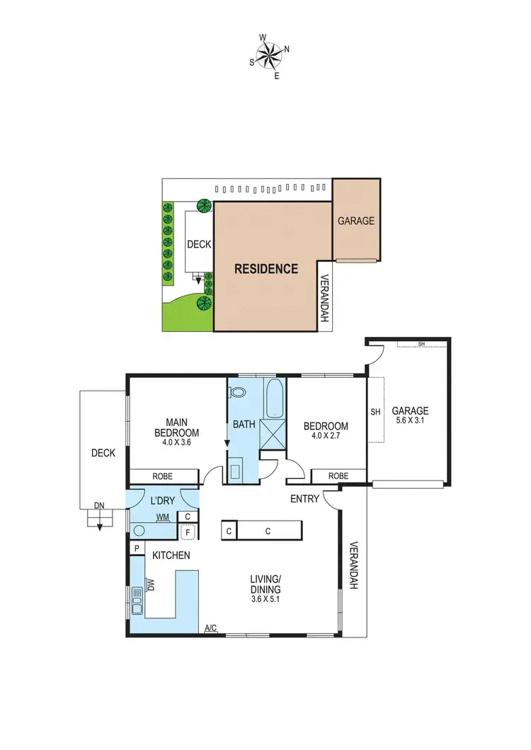 Floorplan of Homely villa listing, 3/43 Mackie Road, Bentleigh East VIC 3165