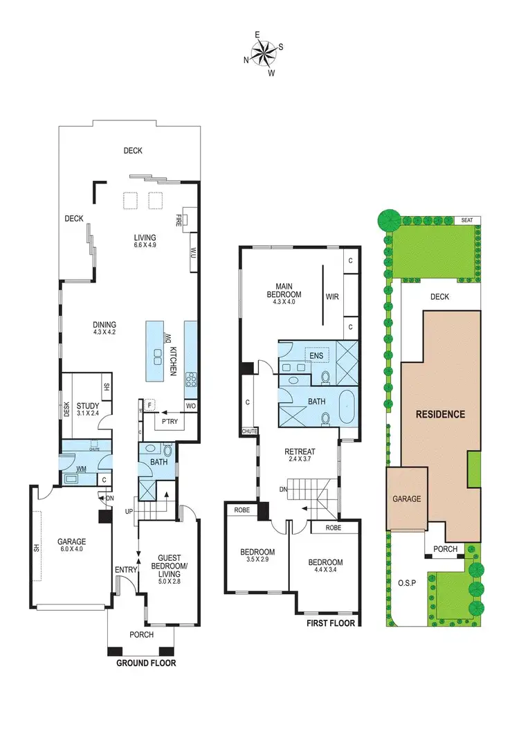 Floorplan of Homely townhouse listing, 40B McGuinness Road, Bentleigh East VIC 3165