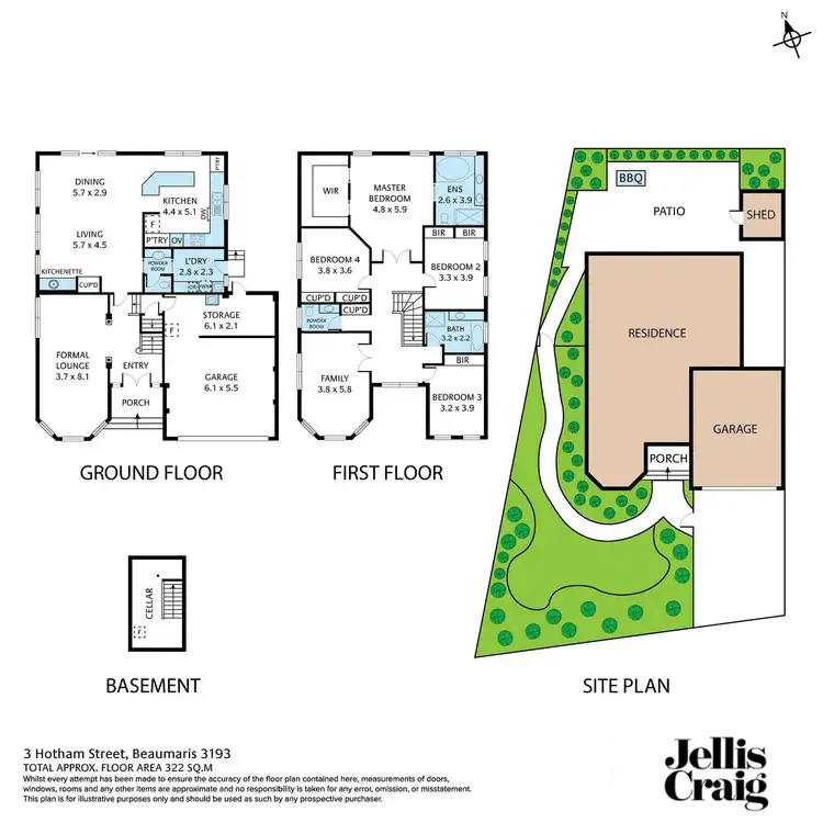 Floorplan of Homely house listing, 3 Hotham Street, Beaumaris VIC 3193