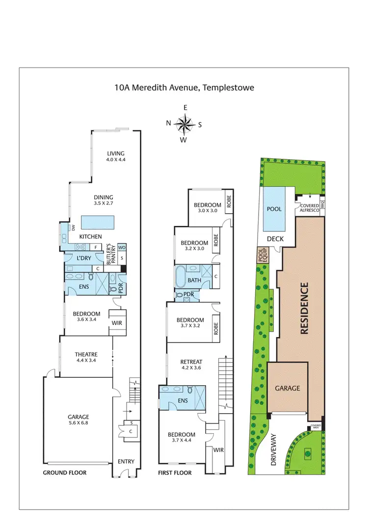 Floorplan of Homely house listing, 10a Meredith Avenue, Templestowe VIC 3106