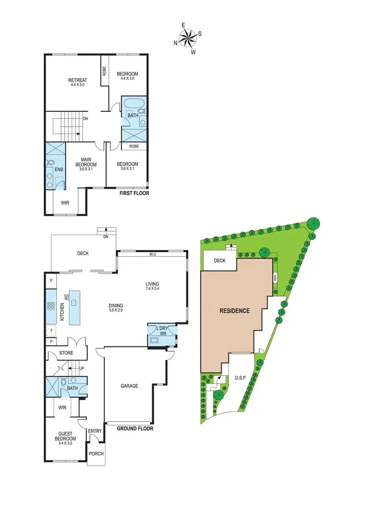 Floorplan of Homely townhouse listing, 2a Patricia Street, Bentleigh East VIC 3165