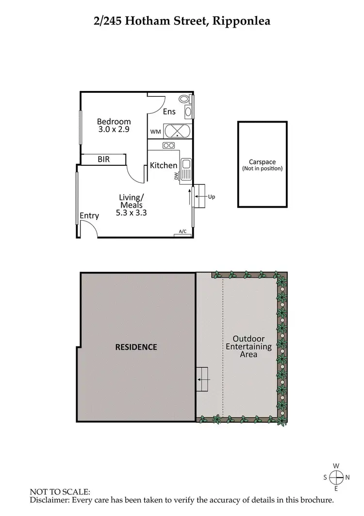 Floorplan of Homely apartment listing, 2/245 Hotham Street, Ripponlea VIC 3185
