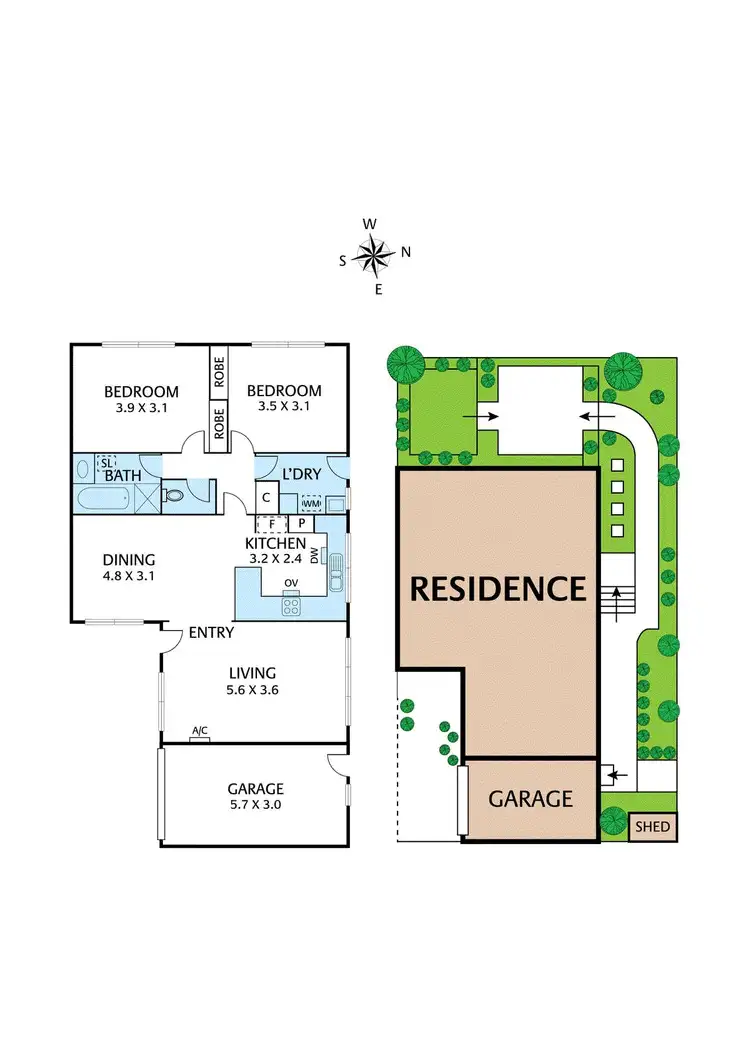 Floorplan of Homely unit listing, 3/685 Whitehorse Road, Mitcham VIC 3132